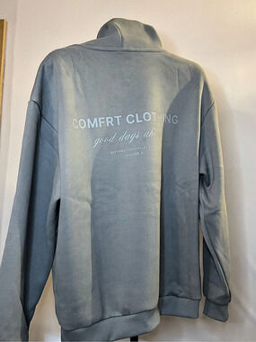 Comfort Clothing Affirmation Collection Volume 9 Hoodie in Blue Size Large NWT